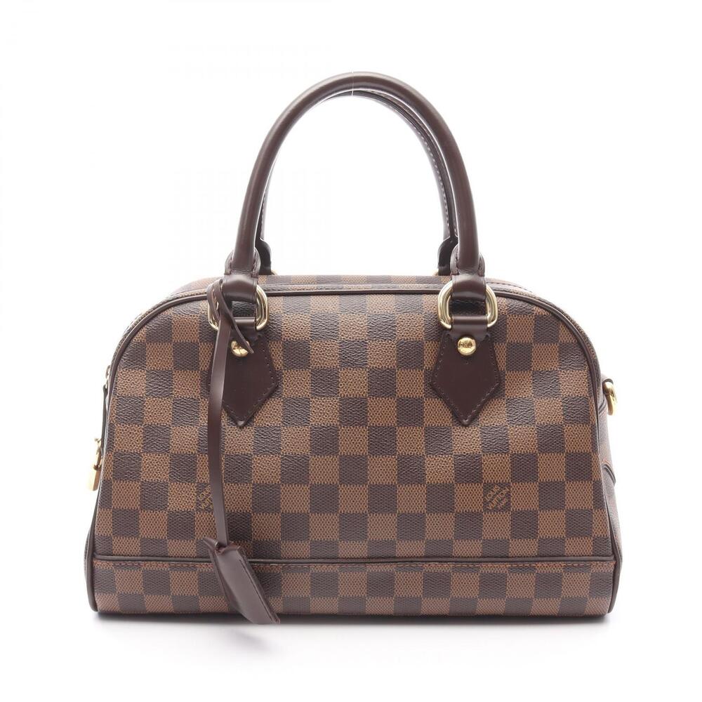 Louis Vuitton Duomo Handbag Canvas Leather Damier Brown